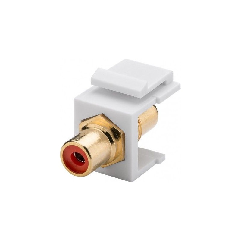 ADAPTADOR RCA KEYSTONE H-H  ROJO