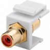 ADAPTADOR RCA KEYSTONE H-H  ROJO