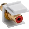 ADAPTADOR RCA KEYSTONE H-H  ROJO