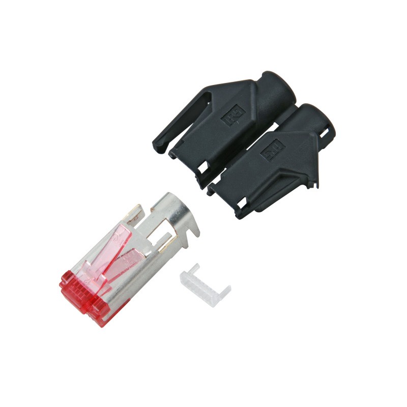 CONECTOR RJ45 MACHO FTP CAT6 CODO