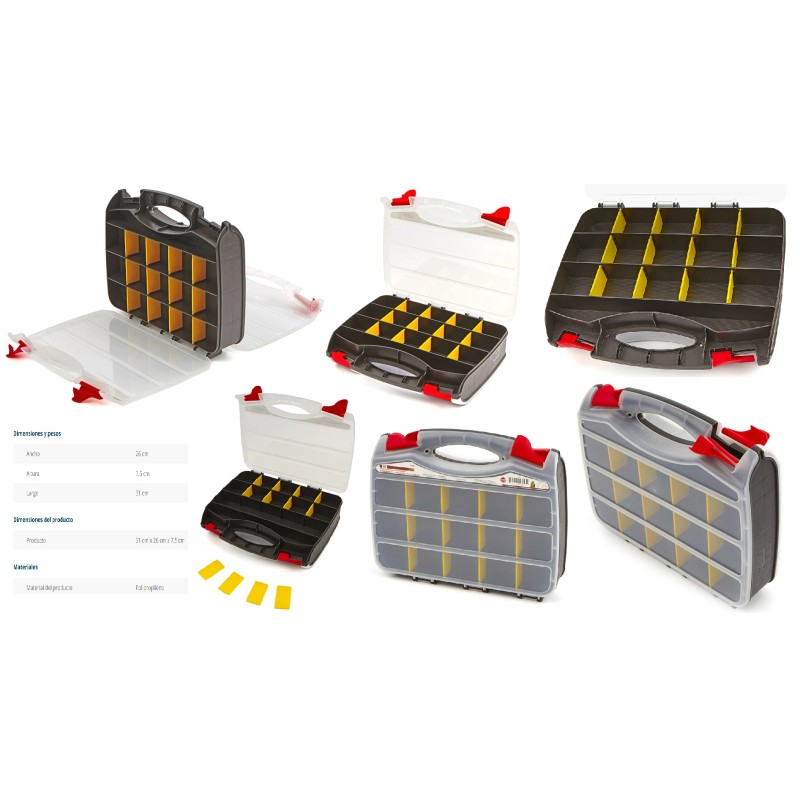 CAJA ORGANIZADORA DOBLE CARA PLASTICO