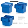 CONTENEDOR PLASTICO CON TAPA 400x300x340