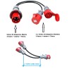 CABLE CETAC 63A 5p M-2xCETAC 32A 5p H 1m