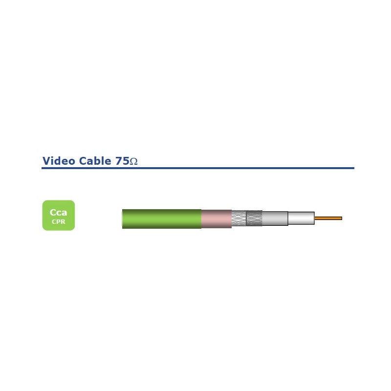 CABLE VIDEO 0.6/2.8 VERDE FRNC HDTV