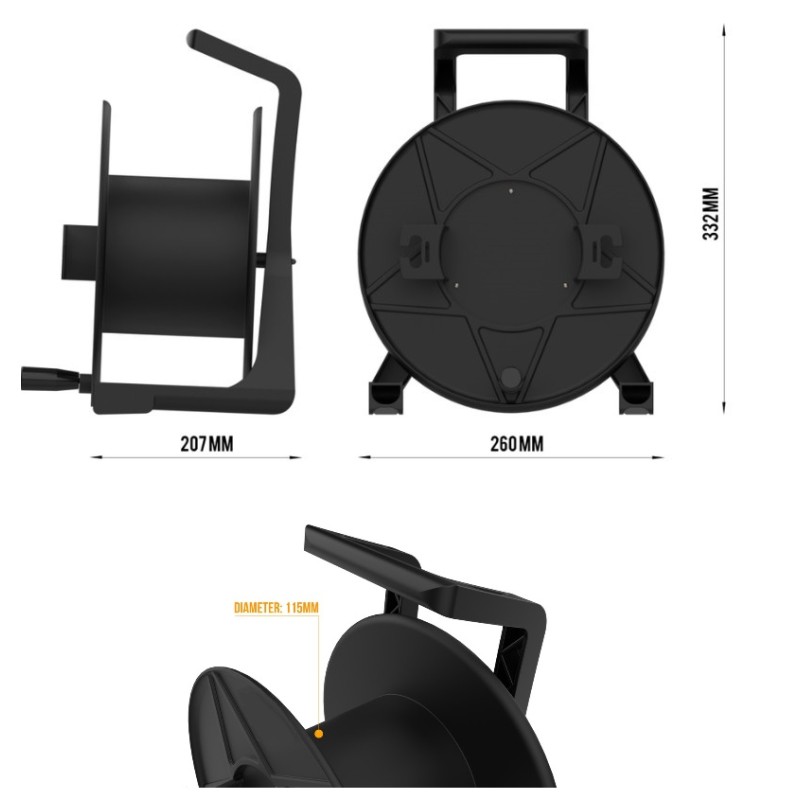 CARRETE ENROLLADOR TAMAÑO 260 Ø260mm