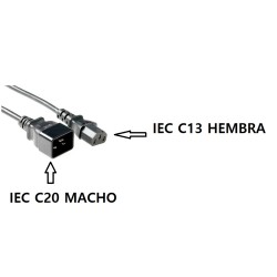 CABLE ALIMENTACION C13 H-C20 M 1,2M NEGR