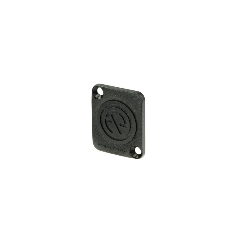 PLACA TAPA CIEGA SERIE D XLR NEGRA NEUTR