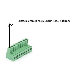 CONECTOR BORNA EUROBLOCK 8 PIN H 5,08mm