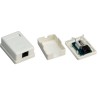 ROSETA SUPERFICIE 1xRJ45 UTPCAT6 LATERAL