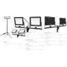 FOCO DOBLE LED PORTATIL+TRIPODE IP65100W