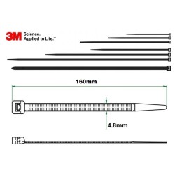 BRIDA 3M 4,8x160 EXTERIOR...