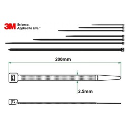 BRIDA 3M 2,5x200 EXTERIOR...