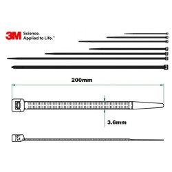 BRIDA 3M 3,6x200 EXTERIOR...