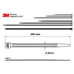 BRIDA 3M 4,8x280 EXTERIOR...