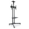 SOPORTE TV SUELO CON RUEDAS + ATRIL 70"