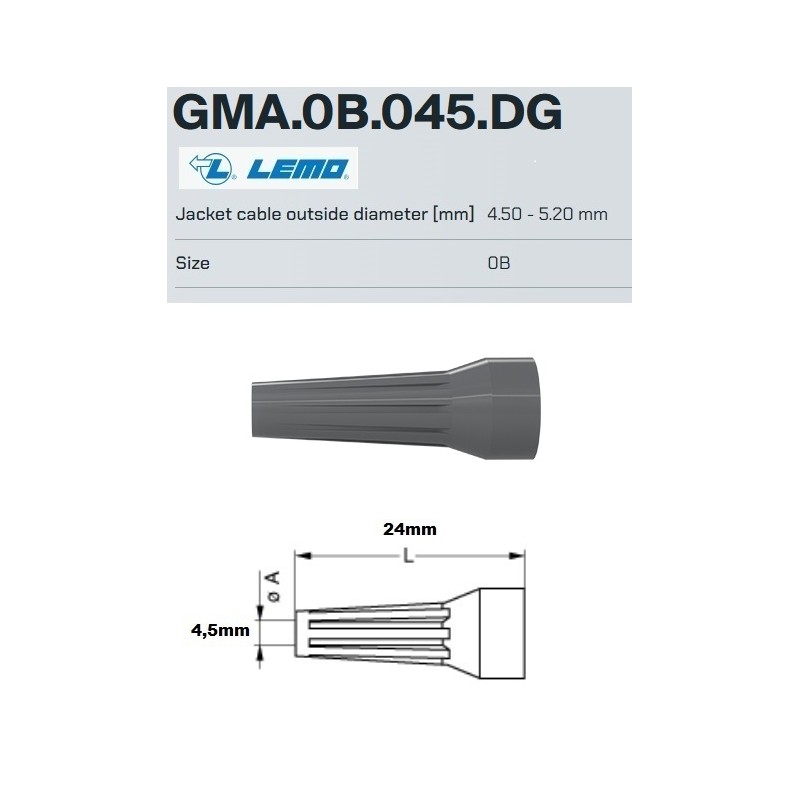 MANGUITO GRIS OSCURO GMA.0B.045.DG