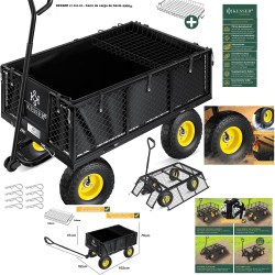 CARRO DE CARGA HASTA 600Kg NEGRO