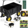 CARRO DE CARGA HASTA 600Kg NEGRO