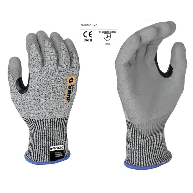 GUANTES NYLON LYCRA CON NITRILO TALLA 6