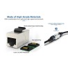 DOBLE HEMBRA RJ45 FTP CAT7 PANEL KEYSTON
