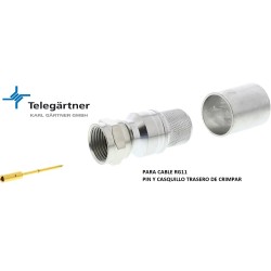 CONECTOR F MACHO RECTO...