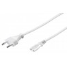 CABLE ALIMENTACION RED-FORMA 8 5M BLANCO