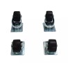 KIT 4 RUEDAS RACK 2 de ellas CON BLOQUEO