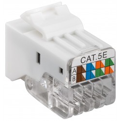 CONECTOR RJ45 HEMBRA UTP CAT5E SNAP-IN