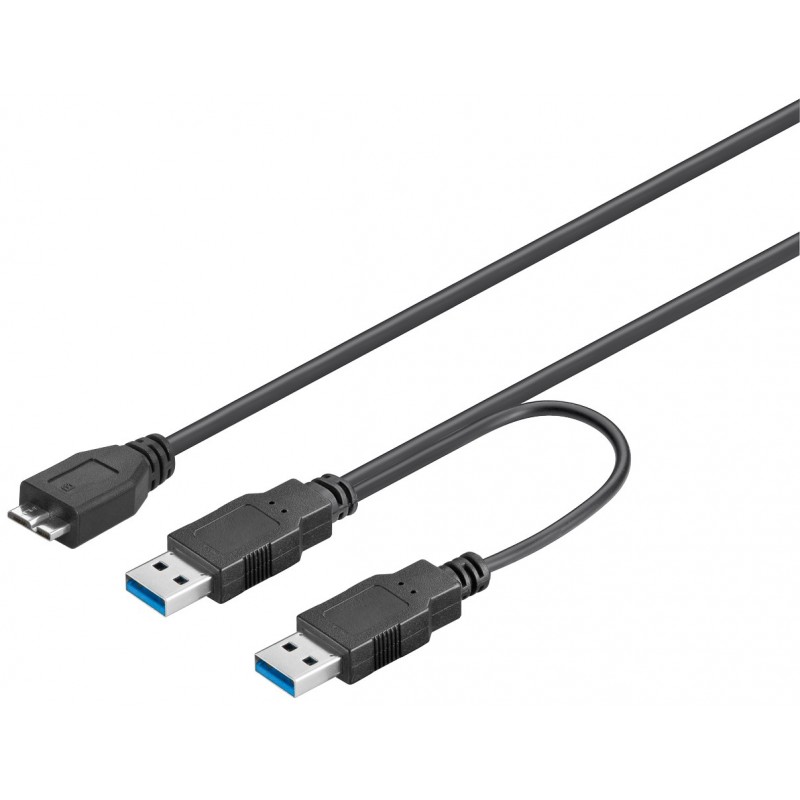 CABLE USB 3.0 TIPO 2x A M MICRO B M 1,8M
