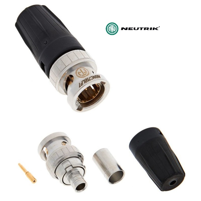CONECTOR NEUTRIK BNC(M) HD 0.8/3.7 C/M