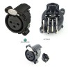 CONECTOR XLR3 HEMBRA C/I CODO NEUTRIK