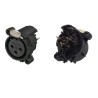 CONECTOR XLR3 HEMBRA C/I RECTO NEUTRIK