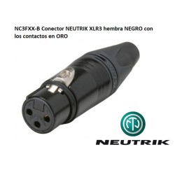 CONECTOR XLR3 HEMBRA AEREO...