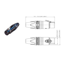 CONECTOR XLR4 HEMBRA AEREO...