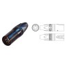 CONECTOR XLR4 MACHO AEREO NEGRO NEUTRIK