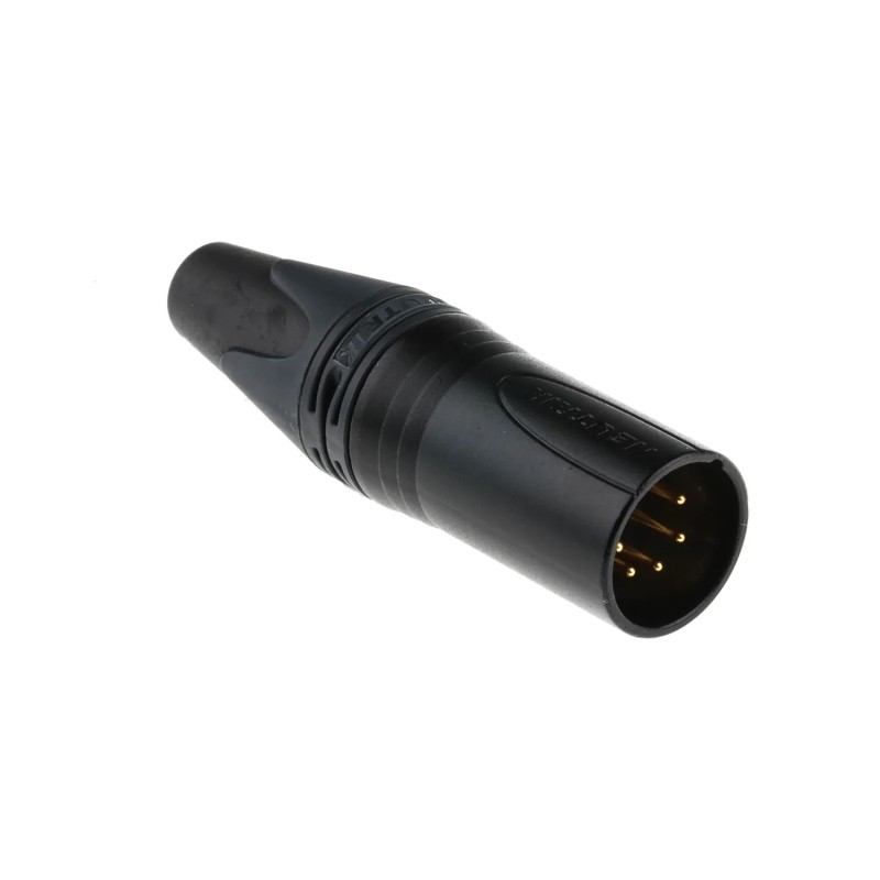 CONECTOR XLR5 MACHO AEREO NEGRO NEUTRIK