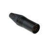CONECTOR XLR5 MACHO AEREO NEGRO NEUTRIK