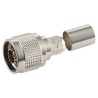 CONECTOR N MACHO LMR400 RG8 RECTO CRIMP