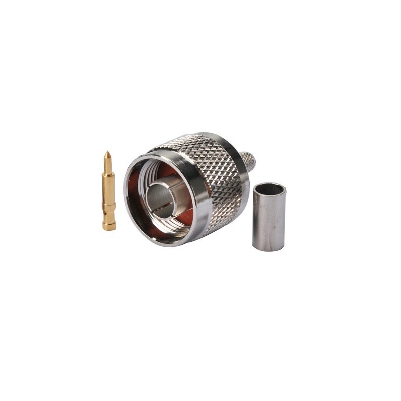 CONECTOR N MACHO RG223 RECTO CRIMPAR