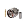 CONECTOR N MACHO RG223 RECTO CRIMPAR