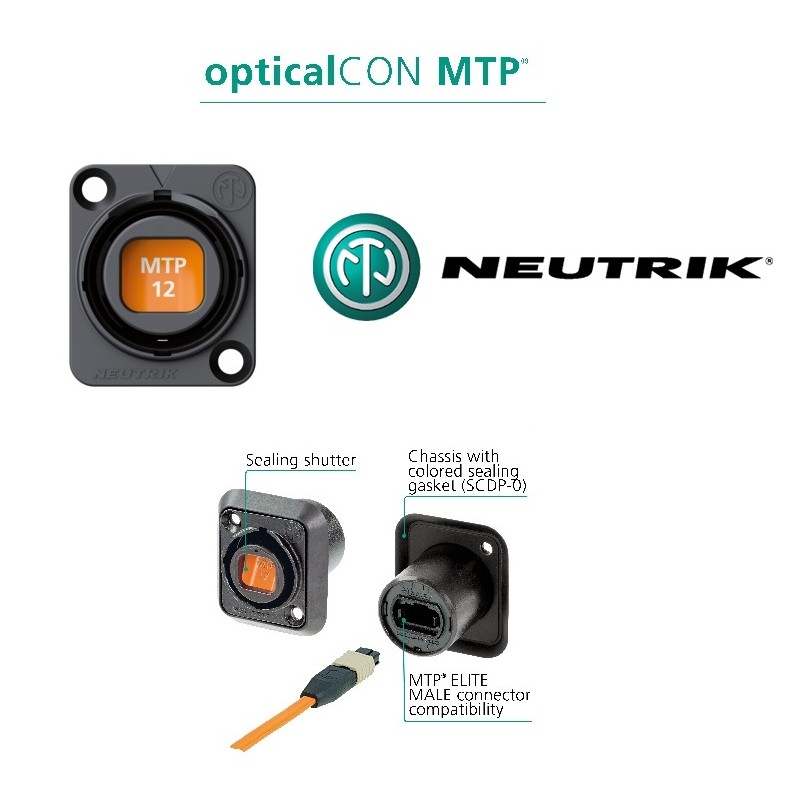 CONECTOR CHASIS OPTICALCON MTP12 NEUTRIK