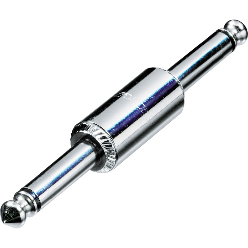 ADAPTADOR JACK M-M 6,3mm MONO METAL REAN