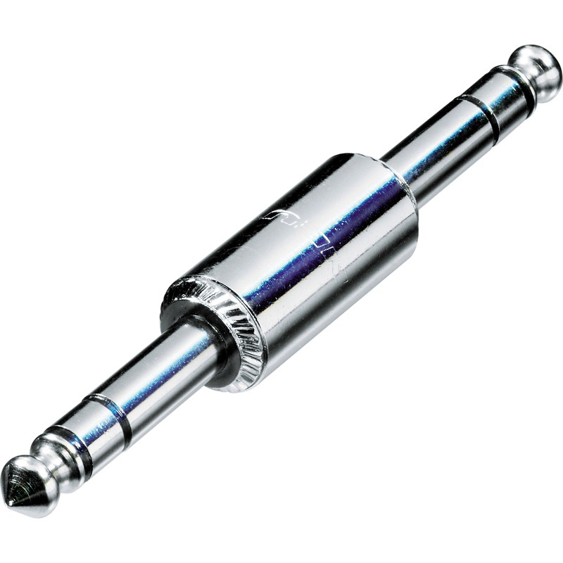 ADAPTADOR JACK M-M 6,3mm ESTEREO METAL
