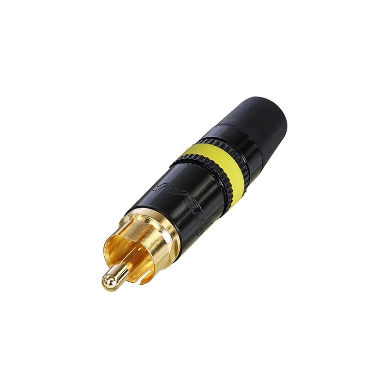 CONECTOR RCA MACHO NEGRO A/AMARI REAN