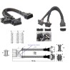 CABLE OBD II 1xMACHO-2xHEMBRA 16p 30cm