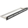 PANEL 19" 48P 1U RJ45 VACIO+ GUIA CABLE