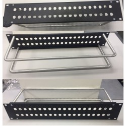 PANEL 19" 2U 2X20 BNC+2 VARILLAS (VACIO)