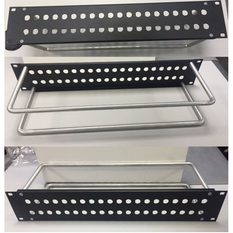 PANEL 19" 2U 2X20 BNC+2 VARILLAS (VACIO)