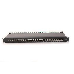 PANEL 19" 24P CAT6A SFTP RJ45 NEGRO