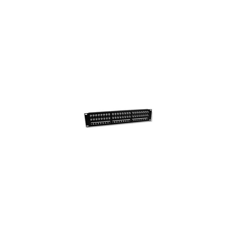 PANEL 19" 2U 48xBNC + 24xRJ45 BALUN COMP